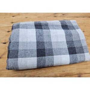 New Brooklinen Black Graident Plaid Flannel King Size Pillowcases